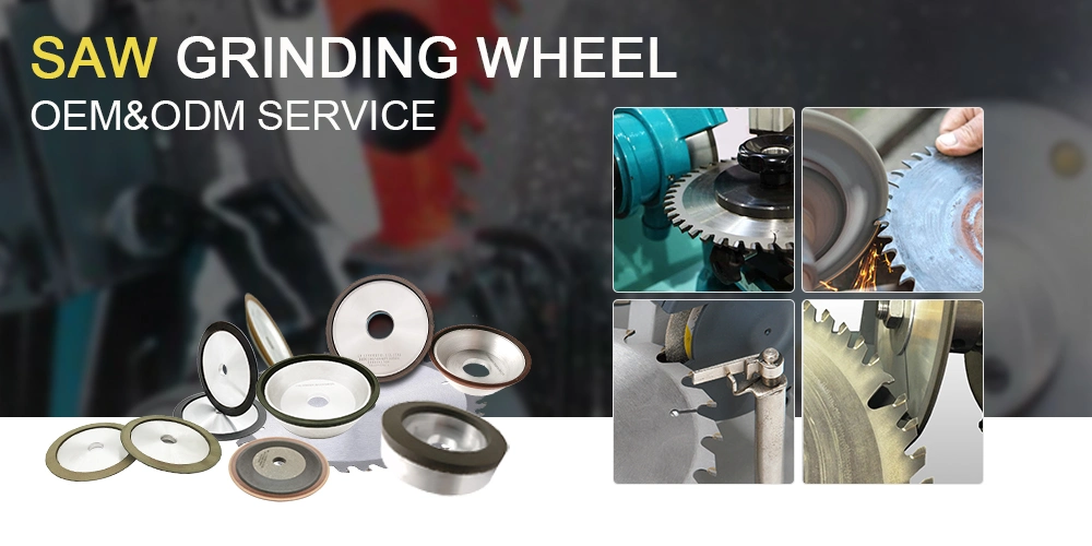 12A2 Top Grinding Resin Bond Diamond Grinding Wheel for Woodworking Circular Saw Blade Grinding