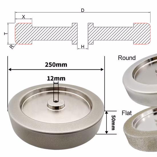 CBN Tormek Grinding Wheel T4 T7 T8 Electroplated CBN Diamond Grinding Wheel for Sharpening Knife